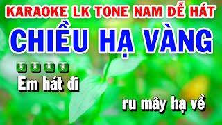 Karaoke Liên Khúc Trữ Tình Beat Hay Tone Nam - Chiều Hạ Vàng