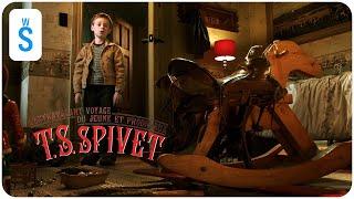 The Young and Prodigious T.S. Spivet (2013) | Scene: Run away from home to receive the prize