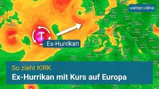 So zieht ein Ex-Hurrikan nach Europa