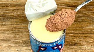 Mix condensed milk and cocoa! You will be surprised! Quick no-bake recipe!