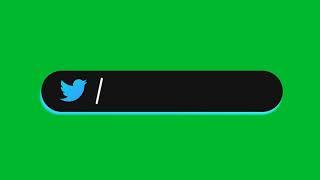 Free  | Twitter Lower Third Green Screen