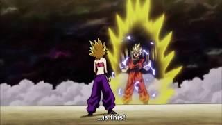 Goku teaches Caulifa Super saiyan 2