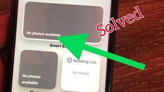 How to Fix "No Photos Available" Photos Widget | No Content Available Photos Widget iPhone.