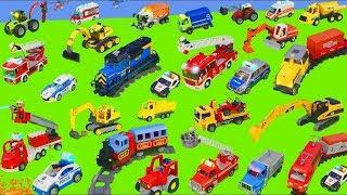 Excavator, Tractor, Fire Truck, Garbage Trucks & Police Cars Toy Vehicles for Kids