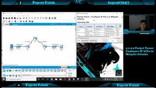 4.1.2.5 Packet Tracer - Configure IP ACLs to Mitigate Attacks