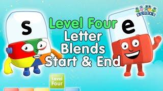 #BacktoSchool - Alphablocks Level Four | Letter Blends - Start & End | Learn How to Read