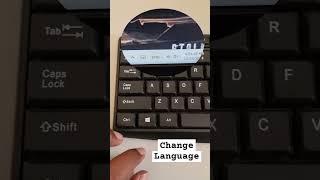 Change Language (Keyboard) #gaming #computertips #computer #tricks