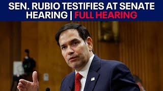 Sen. Marco Rubio testifies during Senate confirmation hearing for Secretary of State