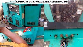 Kubota 30kva diesel generator main line short circuit Siddiq Engineering