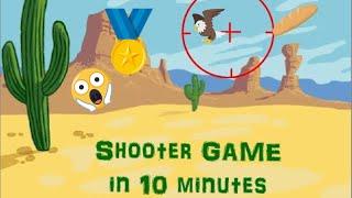 How to make your own Game || Game in 10 minutes || Shooter GAME || Scratch Tutorials || Game Maker