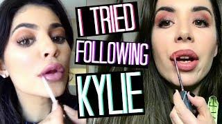 I TRIED FOLLOWING KYLIE JENNER MAKEUP I COPIED KYLIE INSTAGRAM STORIES | Adriana Spink