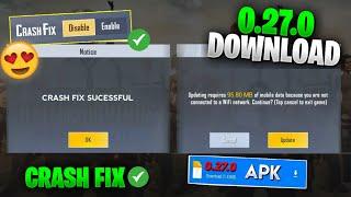 Finnally  Crash Fix हो गया | Pubg Lite New Update 0.27.0 | Crash Problem Fix And All New Features |