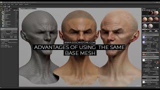 Advantages of using  the same base mesh