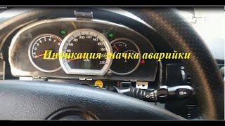 Индикация пиктограммы аварийной сигнализации
