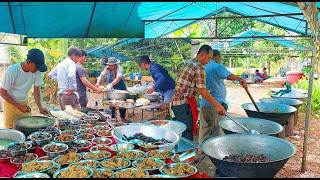 Amazing! Traditional Food Cooking For Khmer Wedding Party, Cambodian Food Cooking in Countryside