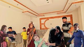 Cleaning our house by the family members. Fatima and her mother's visit.