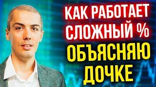 Как работает сложный процент - Объясняю дочке - Финансовое воспитание детей - Папа-банк