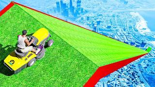 Lawnmower vs Impossible Ramps in GTA 5