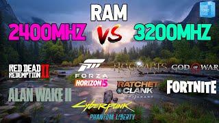 Ram DDR4 2400 Vs 3200 Mhz Gaming Test In 10 Games