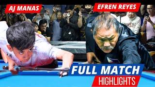 Efren Bata Reyes vs AJ Manas | Highlights