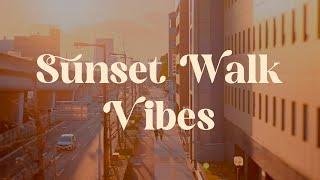 Sunset Walk Vibes  Japanese Lofi Mix for Relaxation and Focus