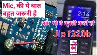 Jio f320b मैं 2 पिन माइक लगाए,jio f320b mic jumper .solution jio f320b mic jumper ways jio f320b mic