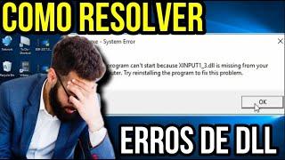 Como Resolver e Corrigir Todos os Erros de DLL do Windows