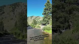 Camping next to a mountain stream in Wyoming is the best medicine.