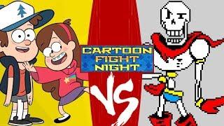 Dipper and Mabel Pines (Gravity Falls) vs Papyrus (Undertale)!