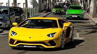 SUPERCARS in PUERTO BANUS 2021 -39- ( 4xAventador S, Senna, Murcielago, Performante Spyder, 720S..)