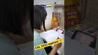 CGL study in library || cgl 2023 aspirant || Inspector