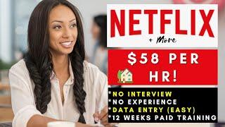 Netflix is Hiring Remote! + No Interview No Experience Remote Work From Home Jobs 2025