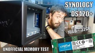 Synology DS420+ NAS - Unofficial 16GB and 32GB Memory Upgrade Tests