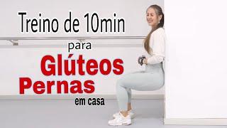 Melhor Treino de Pernas e Glúteos em Casa em 10 min