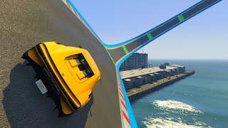 Inclined road at great speed - GTA V