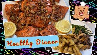 Garlic Butter Salmon and Stir-fry Vegetable | WinterpegAngel