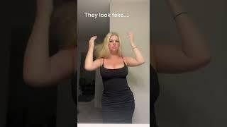 Braless no bra bouncy bouncing boobs dancing tiktok nip slip boob