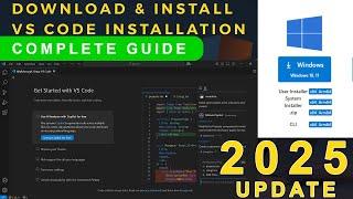 How to Download and Install VS Code Visual Studio on Windows 10,11 [2025 Update]