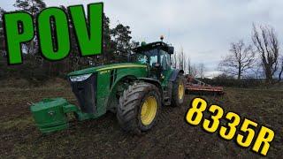 POV | John Deere 8335R + Vaderstad Carrier XL 625