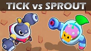 SPROUT vs TICK | 1vs1 | Robot Fight | Brawl Stars