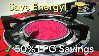 *50% LPG SAVINGS!!! Infrared/Ceramic Gas Stove Review | Cooking Test vs Regular Gas Stove