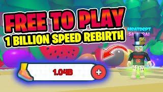 FREE TO PLAY 1 BILLION SPEED REBIRTH!! | Fruit World | Speedman Simulator