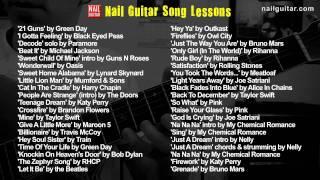 List of Nail Guitar Song Lessons