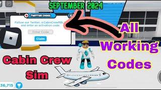 All Working Codes Cabin Crew Simulator (September 2024) (Roblox)