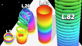 SLINKY HOP 3D - ASMR Gameplay (Level Up Slinky)