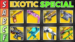 Ranking Every Exotic Special Weapon In Destiny 2 (PvE Tier List)