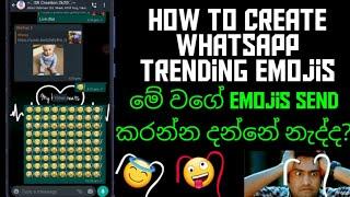 How To Create WhatsApp Trending emojis | Hair Style emojis - SR Creation 2k20