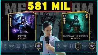 1 Gear 3 Stars F2P Artifact 581 Mil Damage Batwoman The Drowned Injustice 2 Mobile