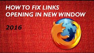 How to fix links opening in new window in Mozilla