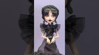 I unboxed Wednesday Addams Monster High! #shorts #monsterhigh  #wednesdayaddamsedit #jennaortega